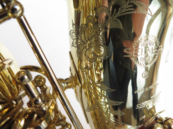 Saxophone alto Selmer Série 3 verni gravé (10)