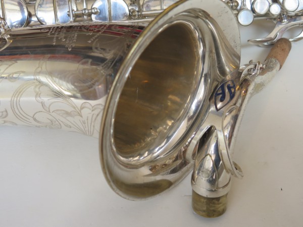 Saxophone ténor Selmer Mark VI argenté gravé (9)