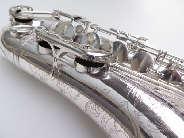 Saxophone ténor Selmer Mark 6 argenté gravé plaqué or (10)