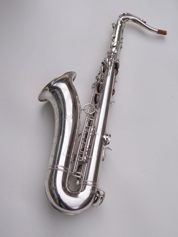 Saxophone ténor Selmer Mark 6 argenté gravé plaqué or (13)