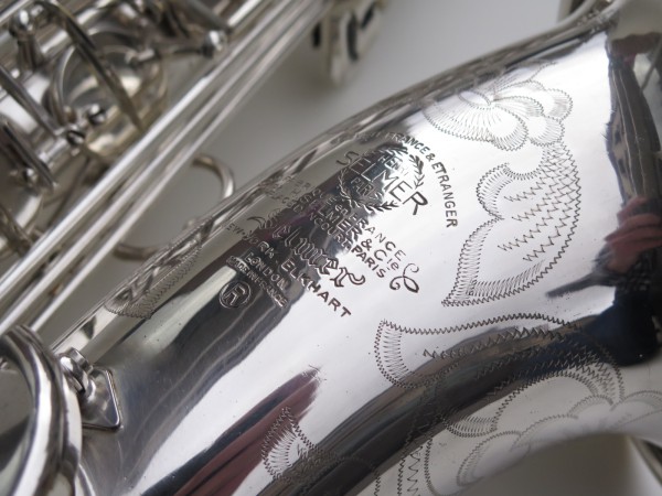Saxophone ténor Selmer Mark 6 argenté gravé plaqué or (15)