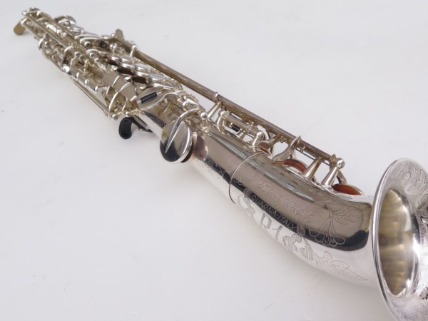 Saxello saxophone soprano Rampone R1 Jazz argenté gravé (2)