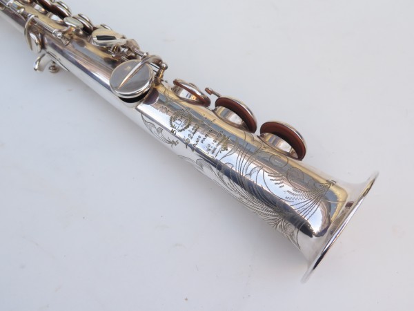 Saxophone soprano Selmer Mark 6 argenté gravé (1)