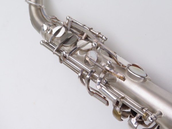 Saxophone alto Lebblanc semi rationnel argenté sablé gravé (12)