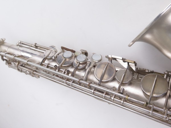 Saxophone alto Lebblanc semi rationnel argenté sablé gravé (17)