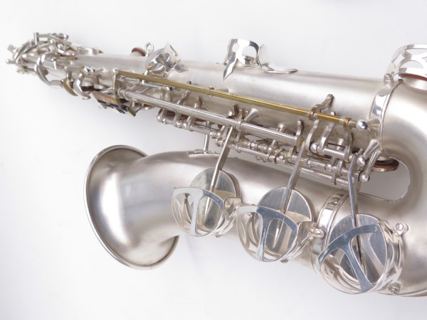 Saxophone alto Lebblanc semi rationnel argenté sablé gravé (18)