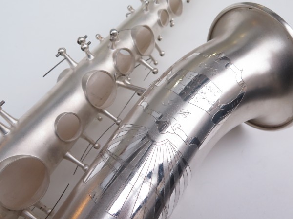 Saxophone alto Lebblanc semi rationnel argenté sablé gravé (22)
