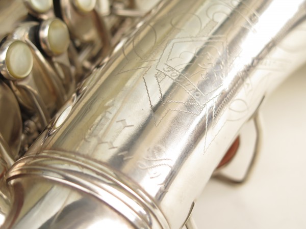 Saxophone alto Conn 6M 8 US Army argenté sablé ladyface (1)