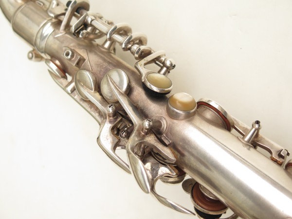 Saxophone alto Conn 6M 8 US Army argenté sablé ladyface (19)