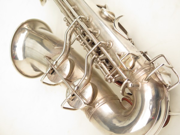 Saxophone alto Conn 6M 8 US Army argenté sablé ladyface (20)