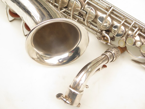 Saxophone alto Conn 6M 8 US Army argenté sablé ladyface (25)