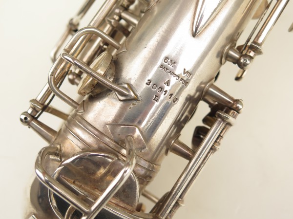 Saxophone alto Conn 6M 8 US Army argenté sablé ladyface (4)
