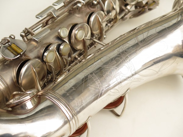Saxophone alto Conn 6M 8 US Army argenté sablé ladyface (5)