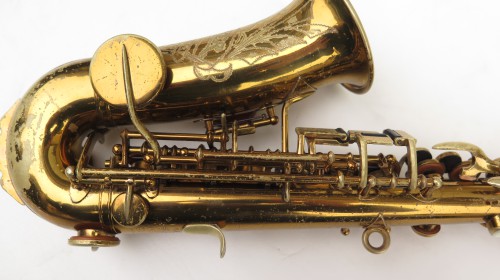 Saxophone soprano courbe Buescher True Tone verni (1)
