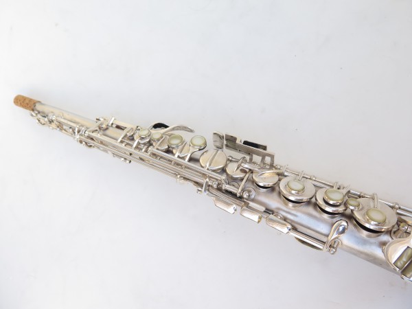 Saxophone soprano Conn argenté gravé (24)