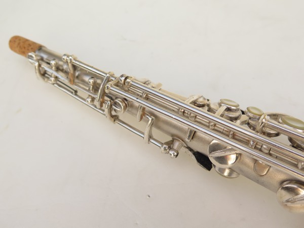 Saxophone soprano Conn argenté gravé (7)