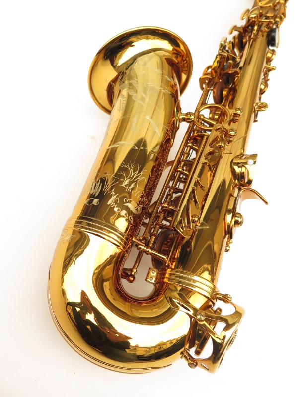 Saxophone alto Selmer Reference 54 verni gravé limited edition flamingo africa sans fa# (17)