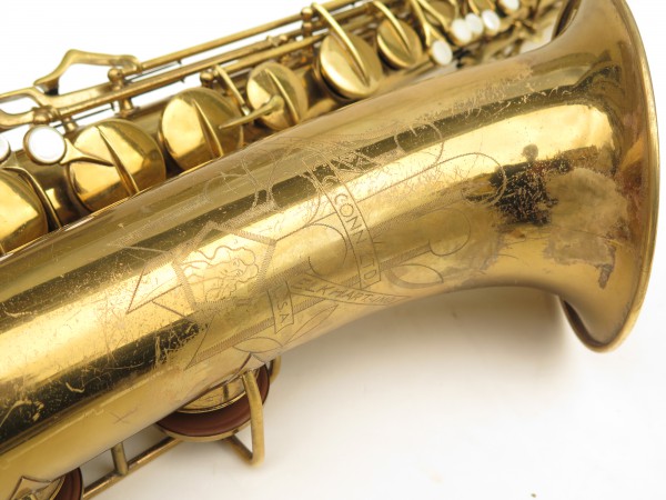 Saxophone ténor Conn transitionnel 10M verni gravé ladyface (16)