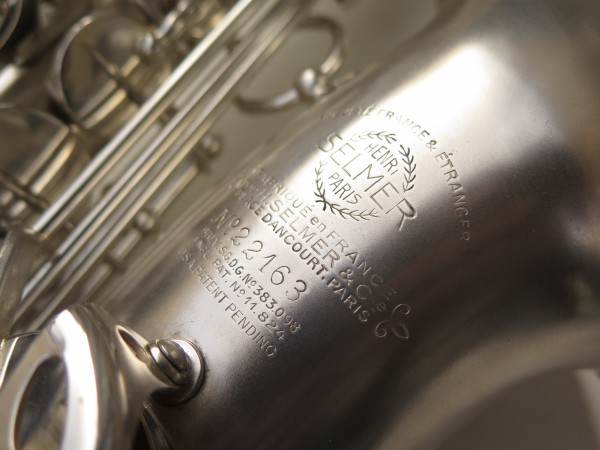 Saxophone alto Selmer Balanced Action argenté sablé clétage additionnel américain (8)