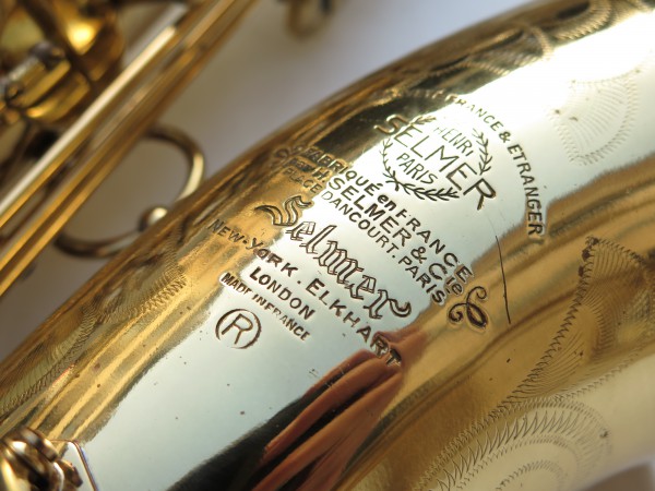 Saxophone ténor Selmer Mark 6 verni gravé (7)