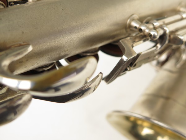 Saxophone alto Conn New Wonder 2 argenté sablé plaqué or Charles Ward Hoosier Hot Shot (13)