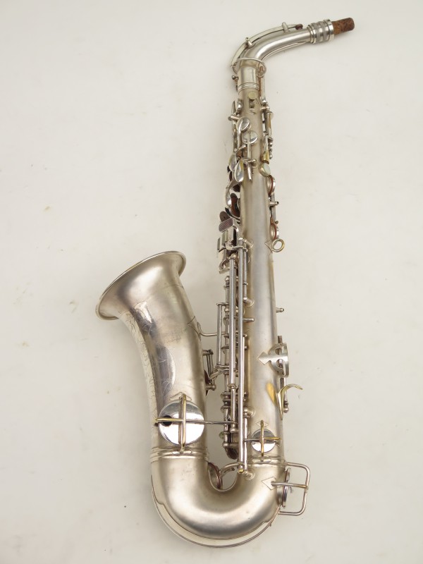 Saxophone alto Conn New Wonder 2 argenté sablé plaqué or Charles Ward Hoosier Hot Shot (7)
