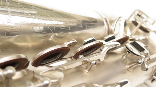 Saxophone ténor Martin Imperial argenté sablé plaqué or (1)