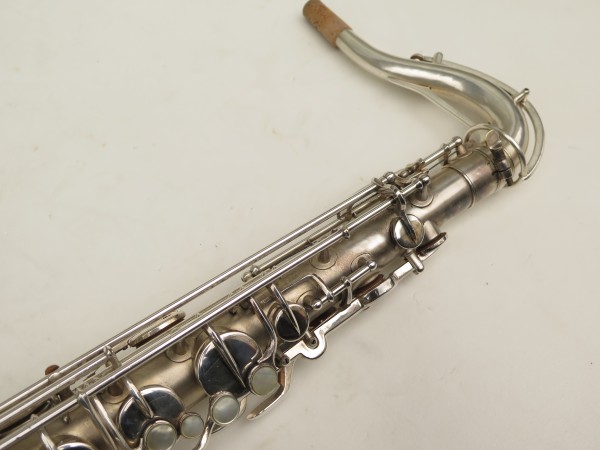 Saxophone ténor Martin Imperial argenté sablé plaqué or (15)