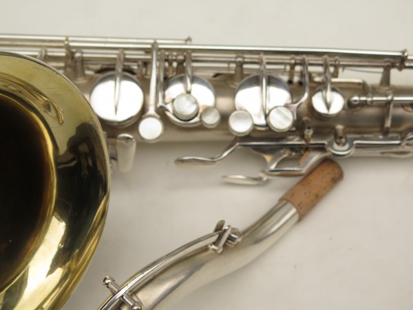 Saxophone ténor Martin Imperial argenté sablé plaqué or (7)