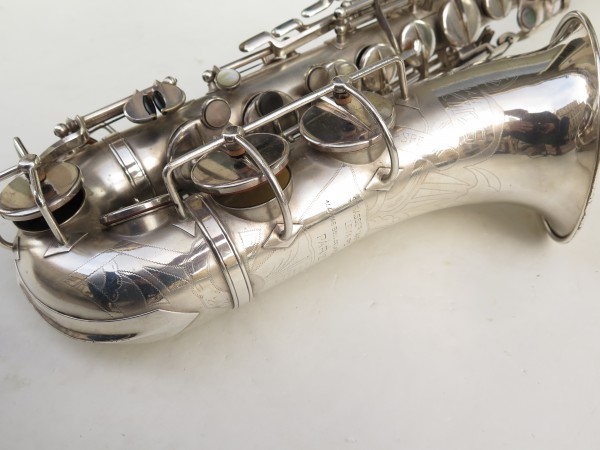 Saxophone alto SML Coleman Kawkins Special argenté sablé (11)