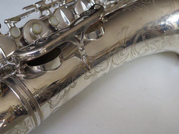 Saxophone ténor Selmer Mark VI argenté gravé (2)