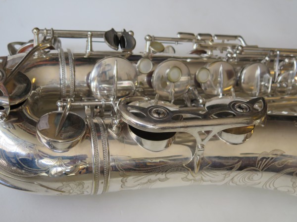 Saxophone ténor Selmer Mark VI argenté gravé (3)