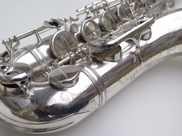Saxophone ténor Selmer Mark 6 argenté gravé plaqué or (1)