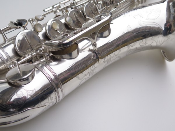 Saxophone ténor Selmer Mark 6 argenté gravé plaqué or (16)