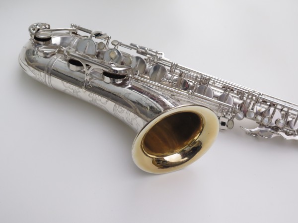 Saxophone ténor Selmer Mark 6 argenté gravé plaqué or (8)