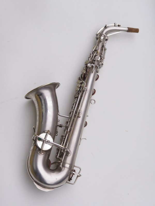 Saxophone alto Martin Master Typewriter argenté sablé (14)