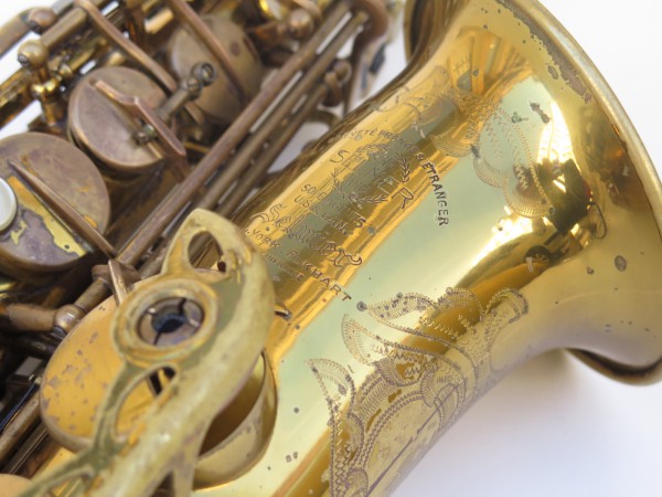 Saxophone alto Selmer Super Balanced Action verni gravé (2)