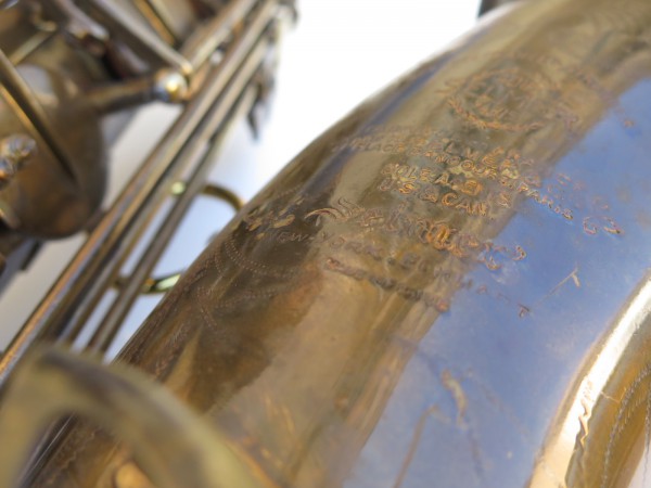 Saxophone ténor Selmer Super Baanced Action verni gravé (22)