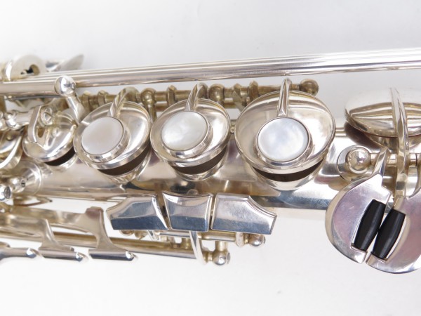 Saxello saxophone soprano Rampone R1 Jazz argenté gravé (11)