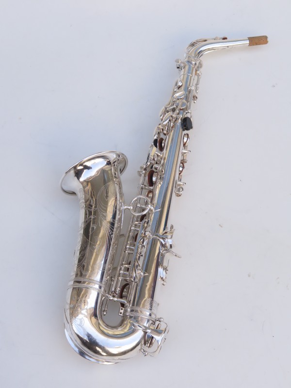 Saxophone alto Selmer Mark 6 argenté gravé (12)