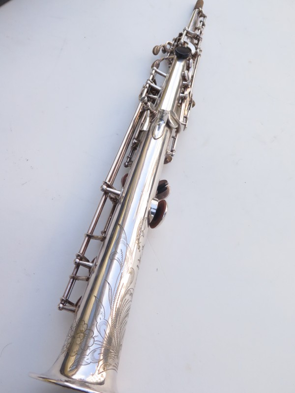 Saxophone soprano Selmer Mark 6 argenté gravé (14)