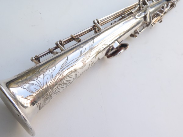 Saxophone soprano Selmer Mark 6 argenté gravé (16)