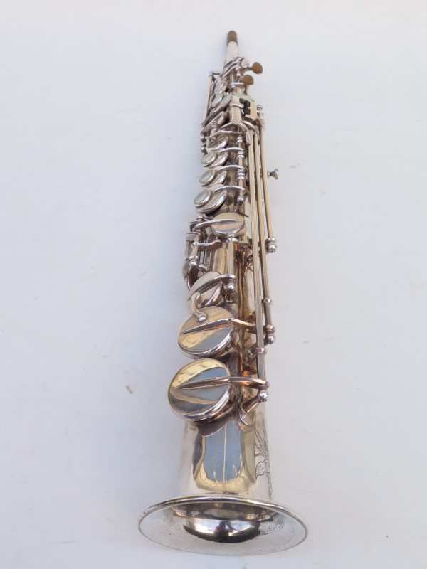 Saxophone soprano Selmer Mark 6 argenté gravé (8)