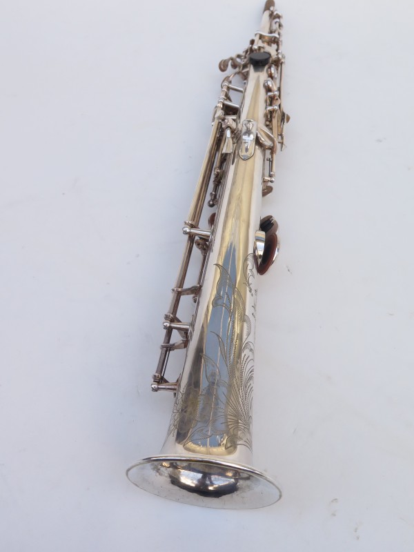 Saxophone soprano Selmer Mark 6 argenté gravé (9)