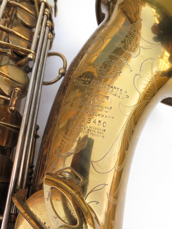 Saxophone ténor Selmer balanced action verni gravé (12)