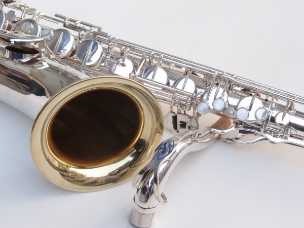 Saxophone ténor Selmer Mark 6 argenté pavillon plaqué or (1)