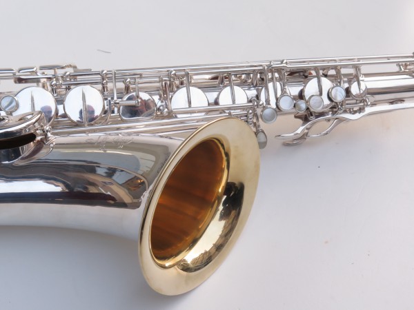 Saxophone ténor Selmer Mark 6 argenté pavillon plaqué or (14)