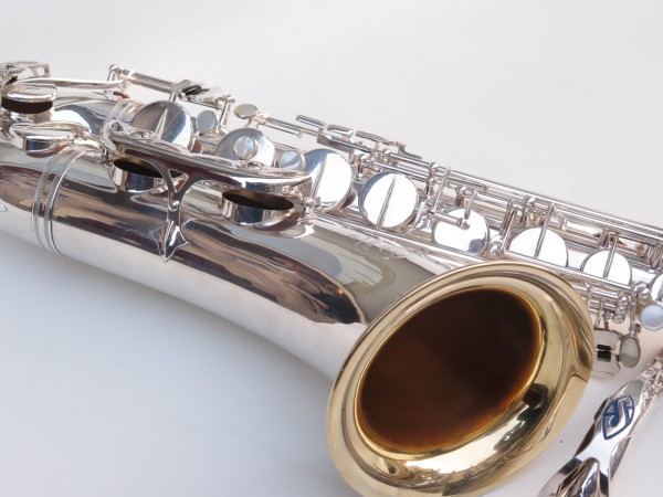 Saxophone ténor Selmer Mark 6 argenté pavillon plaqué or (2)