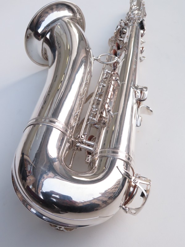 Saxophone ténor Selmer Mark 6 argenté pavillon plaqué or (7)