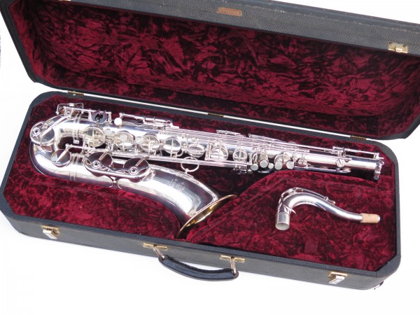 Saxophone ténor Selmer Mark 6 argenté pavillon plaqué or (9)